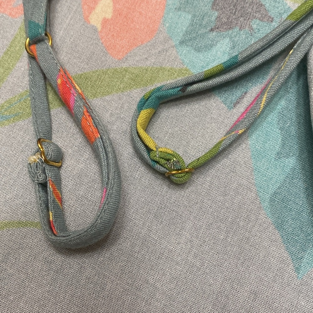 Natural Life Blue Floral Katrina Midi Slip Dress - Picture 9 of 9